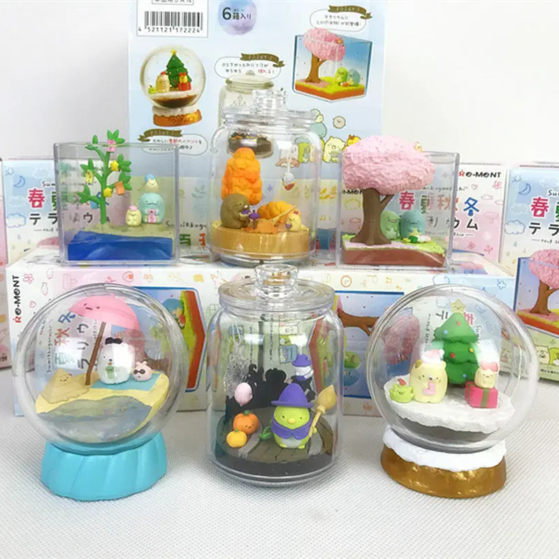 Коллекционная фигурка-сюрприз Rement Sumikkogurashi Four Seasons Terrarium: Весна, Лето, Осень, Зима. Милый аниме-декор.
Коллекционная фигурка-сюрприз Rement Sumikkogurashi Four Seasons Terrarium: Весна, Лето, Осень, Зима. Милый аниме-декор.