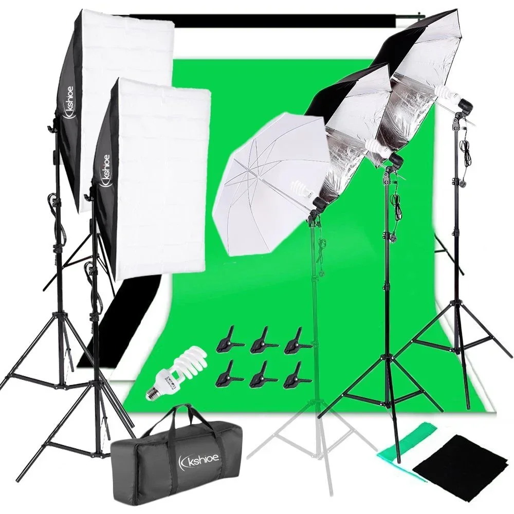 45W White Umbrellas Silver Black Umbrellas Soft Light Box Background Stand Light Stands Four
45W White Umbrellas Silver Black Umbrellas Soft Light Box Background Stand Light Stands Four