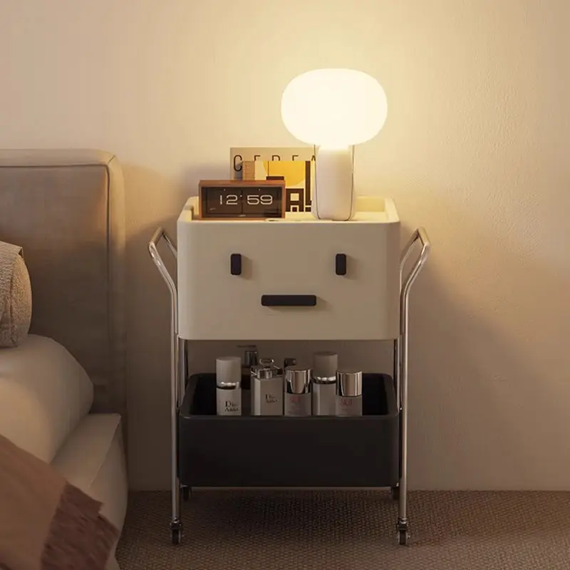 Mobile Trolley Rack Bedroom Bedside Table Living Room Side Table Sofa Coffee Table Multi-layer Storage Rack with Wheels
Mobile Trolley Rack Bedroom Bedside Table Living Room Side Table Sofa Coffee Table Multi-layer Storage Rack with Wheels