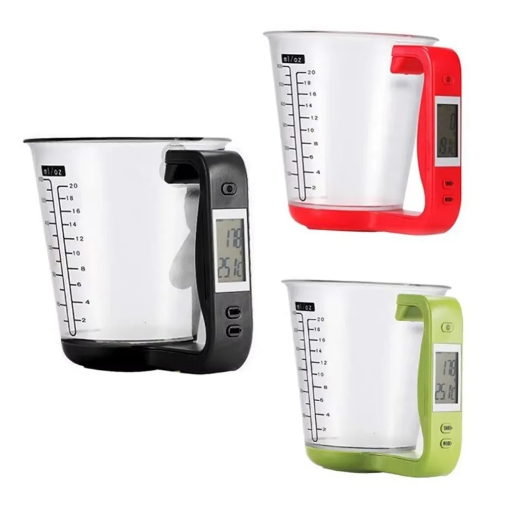 LCD Display Temperature Weight Measurement Cups Measuring Tools Electronic Tool Household Electronic Scales Kitchen Scales
LCD Display Temperature Weight Measurement Cups Measuring Tools Electronic Tool Household Electronic Scales Kitchen Scales