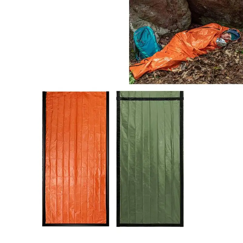Outdoor Emergency Sleeping Bag Waterproof Windproof Survival Blankets Aluminum Film Thermal Sleeping Bag For Camping Hiking
Outdoor Emergency Sleeping Bag Waterproof Windproof Survival Blankets Aluminum Film Thermal Sleeping Bag For Camping Hiking