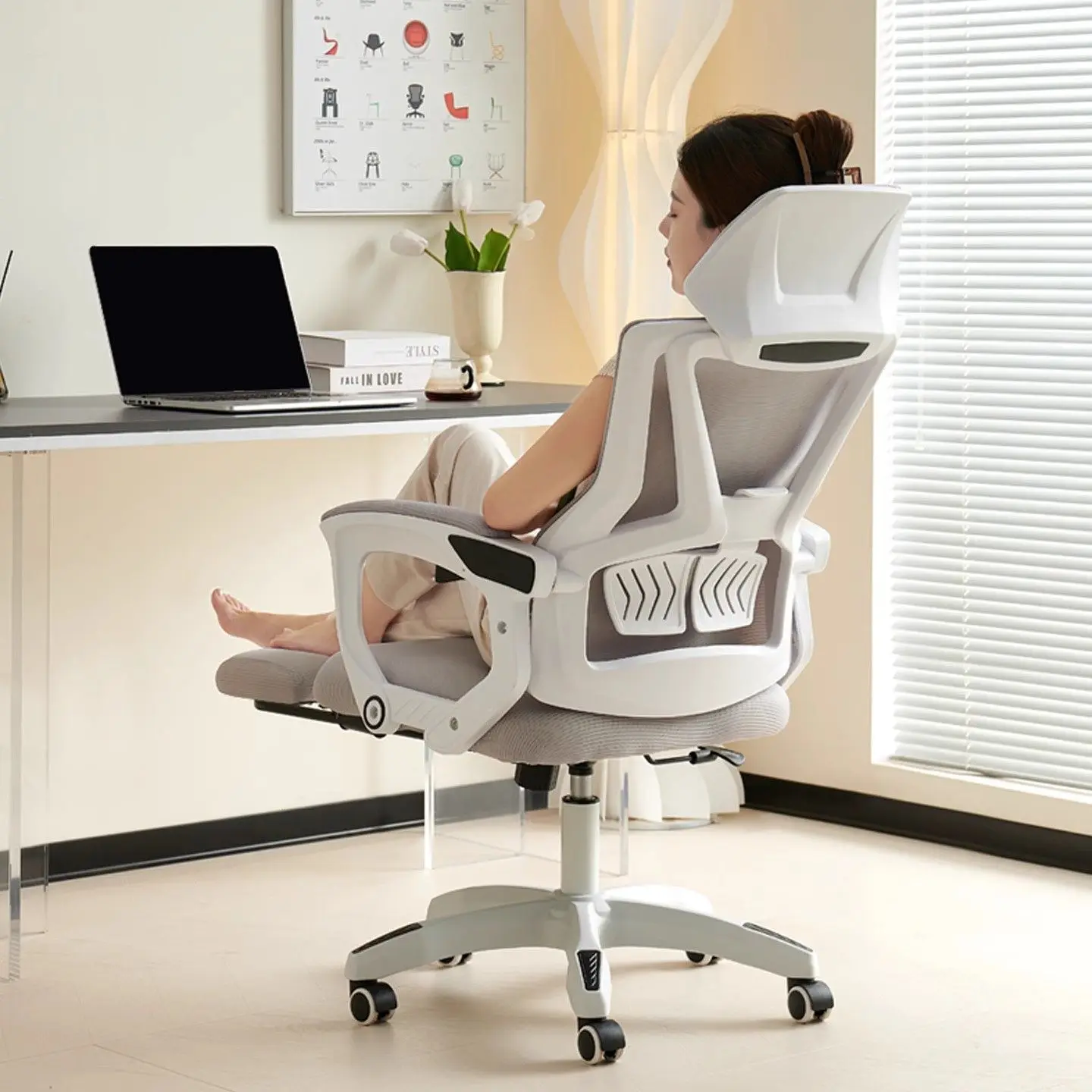 Ergonomic Mobile Armchair Office Chair Recliner Computer Luxury Office Chair Rolling Living Room Cadeira Ergonomica Furniture
Ergonomic Mobile Armchair Office Chair Recliner Computer Luxury Office Chair Rolling Living Room Cadeira Ergonomica Furniture