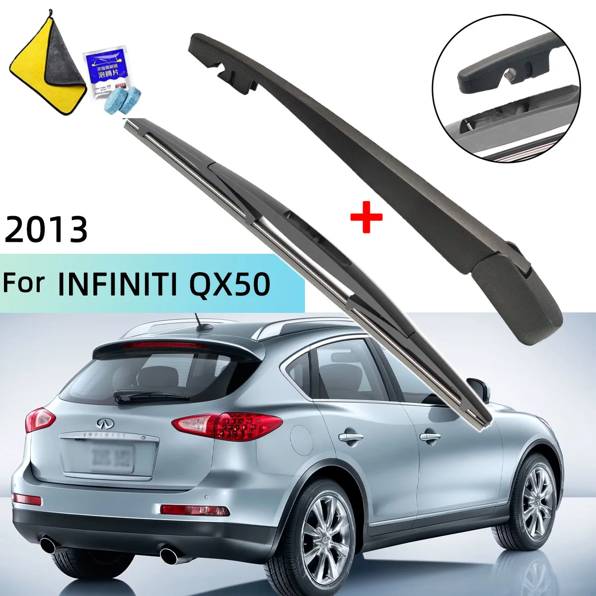 Windscreen Wiper Blade & Rear Wiper Arm Kit For INFINITI QX50 2013 Rear Wiper Arm Blade Car Accessories
Windscreen Wiper Blade & Rear Wiper Arm Kit For INFINITI QX50 2013 Rear Wiper Arm Blade Car Accessories