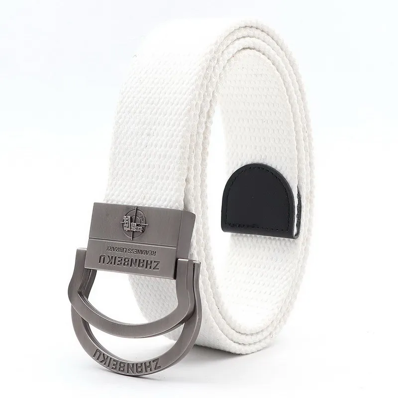 Classic Men Belts Double Rings Metal Slide Buckle Canvas Breathable Unisex Jeans Accessories Outdoor Waist Strap Military Cinto
Classic Men Belts Double Rings Metal Slide Buckle Canvas Breathable Unisex Jeans Accessories Outdoor Waist Strap Military Cinto