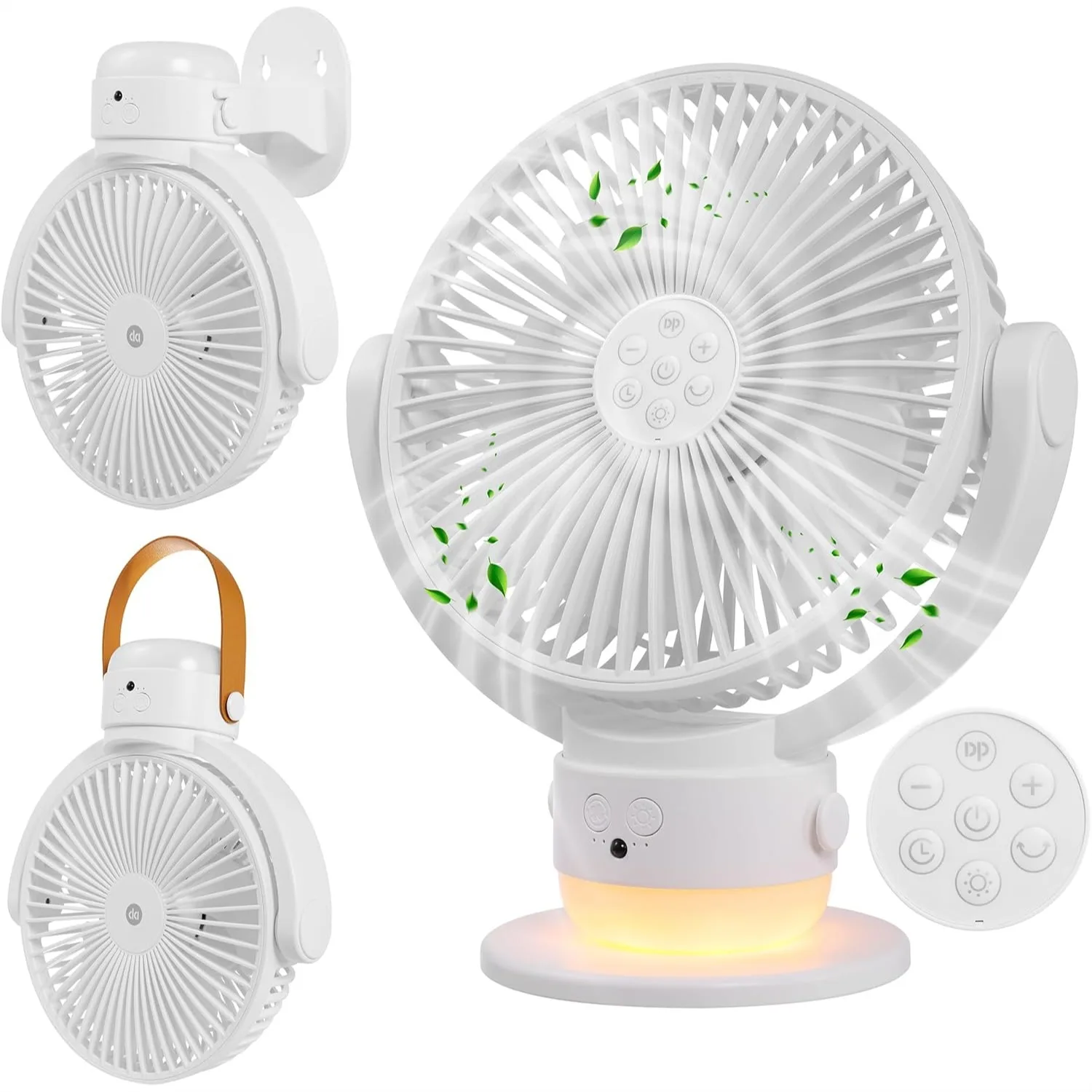 7 Inch Portable Fan with Remote, Rechargeable USB Desk Fan 6000mAh Battery, LED Night Light 90° Oscillation Timer for Travel
7 Inch Portable Fan with Remote, Rechargeable USB Desk Fan 6000mAh Battery, LED Night Light 90° Oscillation Timer for Travel