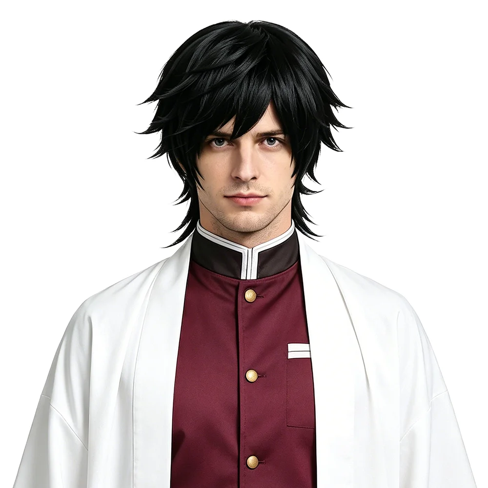Tomioka Giyuu Cosplay Wig Black Layered Ponytail Heat Resistant Synthetic Hair Adjustable Cap For Unisex Anime Halloween Costume
Tomioka Giyuu Cosplay Wig Black Layered Ponytail Heat Resistant Synthetic Hair Adjustable Cap For Unisex Anime Halloween Costume