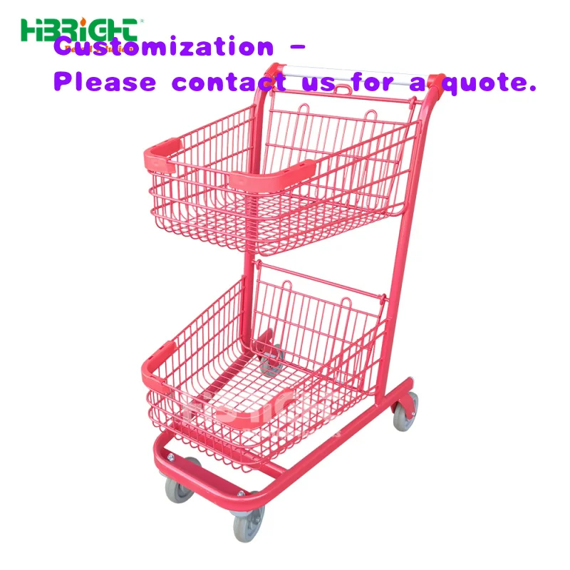 custom.Double Layers Customized Color Supermarket Metallic Trolley Hand Push Shopping Cart
custom.Double Layers Customized Color Supermarket Metallic Trolley Hand Push Shopping Cart