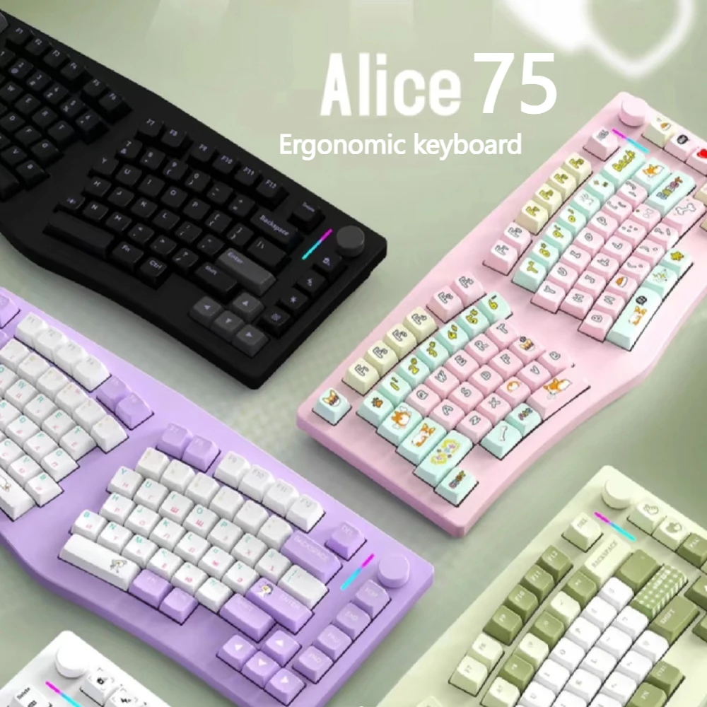 FEKER Alice75 Mechanical Keyboard Kit Tri-mode Gasket Hot-Swap RGB Aluminum Custom 75% Ergonomic 3° Slope Office Gaming Keyboard
FEKER Alice75 Mechanical Keyboard Kit Tri-mode Gasket Hot-Swap RGB Aluminum Custom 75% Ergonomic 3° Slope Office Gaming Keyboard