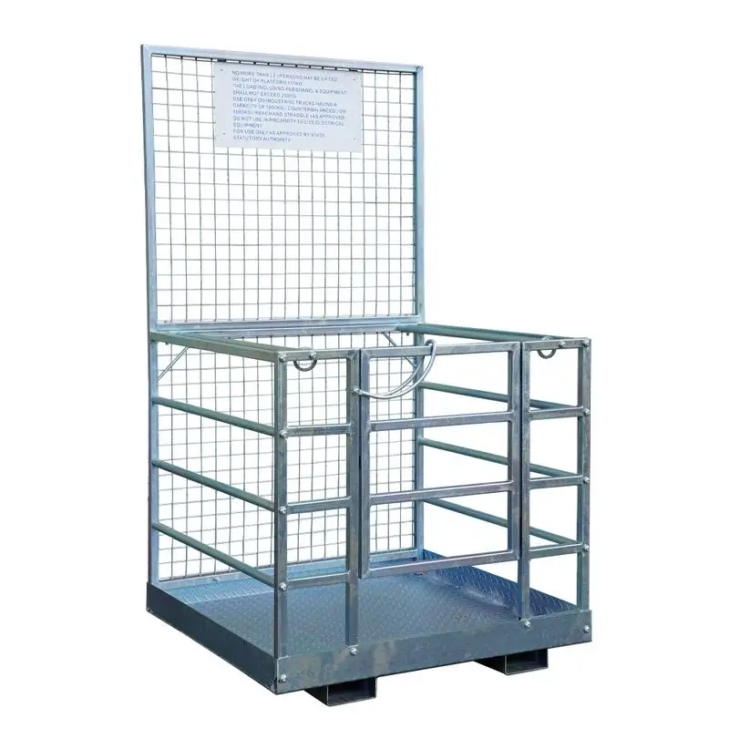 48" x 45" 2-Person Forklift Safety Lift Platform Cage Attachment
48" x 45" 2-Person Forklift Safety Lift Platform Cage Attachment