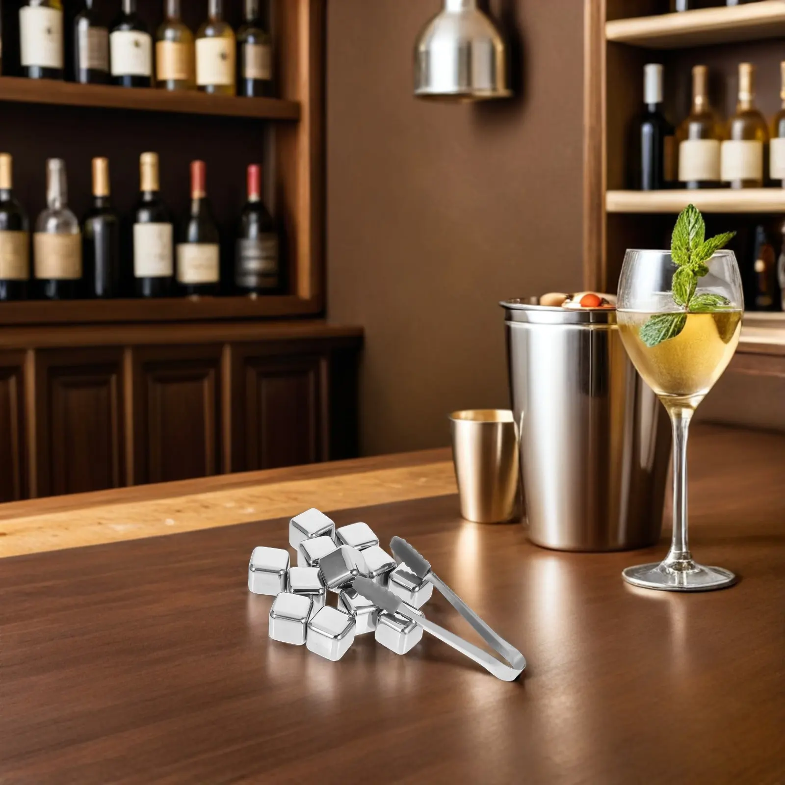 1Set Stainless Steel Ice Stones Whiskey Chilling Stones Rapid Drink Cooler Reusable Metal Whiskey Cubes Ice Tongs Storage Box
1Set Stainless Steel Ice Stones Whiskey Chilling Stones Rapid Drink Cooler Reusable Metal Whiskey Cubes Ice Tongs Storage Box