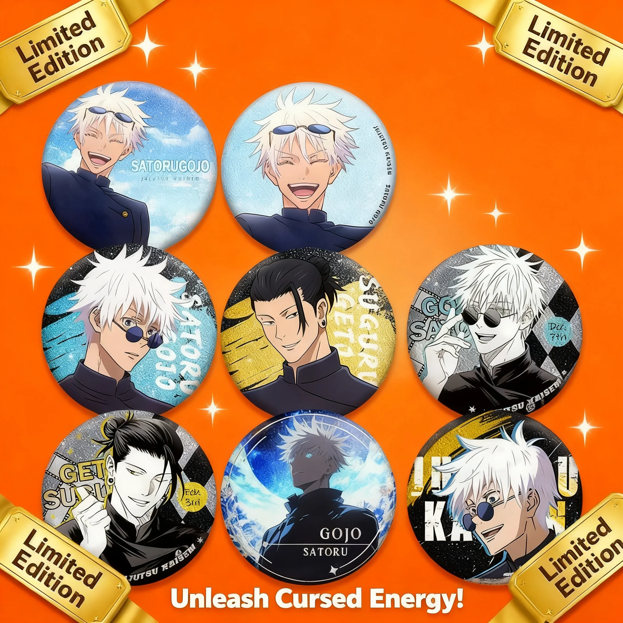 Jujutsu Kaisen Pet 58 Badge Full Character Gojo Satoru Suguru Geto Anime Enamel Pin Brooch Collection Merchandise Accessories
Jujutsu Kaisen Pet 58 Badge Full Character Gojo Satoru Suguru Geto Anime Enamel Pin Brooch Collection Merchandise Accessories