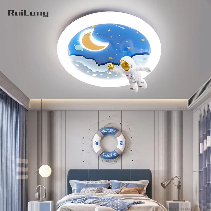 Cartoon Children's Ceiling Light Astronaut Creative Eye Protection Starry Sky Moon Spaceman Chandelier Kids Boys Room Decor Lamp
Cartoon Children's Ceiling Light Astronaut Creative Eye Protection Starry Sky Moon Spaceman Chandelier Kids Boys Room Decor Lamp