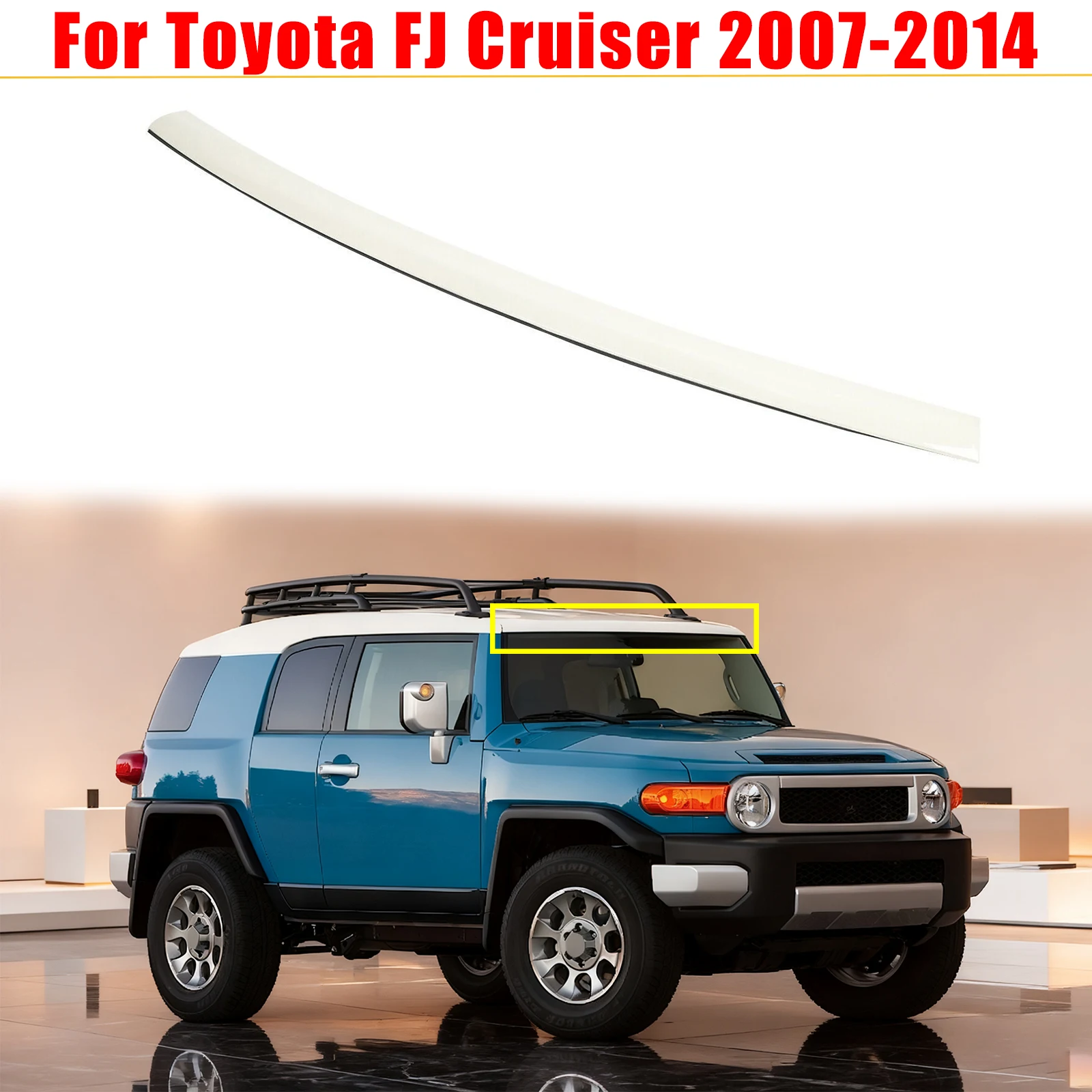 Upper Top Windshield Reveal Molding For 2007 2008 2009-2014 Toyota FJ Cruiser Upper Outer Moulding Trim Front Top Windshield
Upper Top Windshield Reveal Molding For 2007 2008 2009-2014 Toyota FJ Cruiser Upper Outer Moulding Trim Front Top Windshield