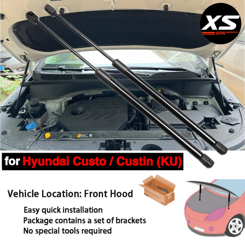 Hood Struts Kit For Hyundai Custo KU 2021-2025 Hyundai Custin Modify Front Bonnet Shock Damper Lift Support Piston Rod Cylinders
Hood Struts Kit For Hyundai Custo KU 2021-2025 Hyundai Custin Modify Front Bonnet Shock Damper Lift Support Piston Rod Cylinders