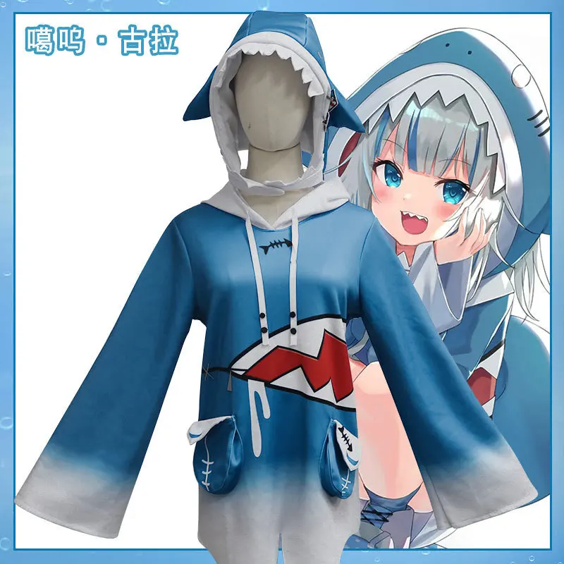 Kids Hololive Live Streaming Host Vtuber Gawu Gula, Shark Cos Taking Cospaly Costume
Kids Hololive Live Streaming Host Vtuber Gawu Gula, Shark Cos Taking Cospaly Costume
