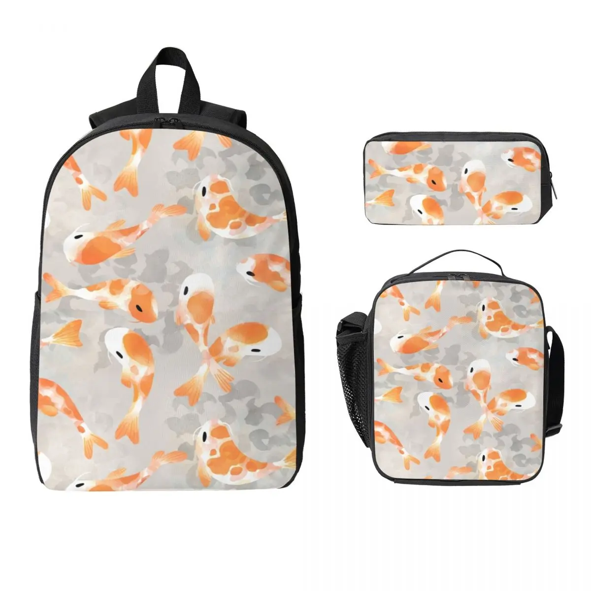 Japanese Koi Fish Backpack Student Boys Girls BookBag School Bag Computer Shoulder Bags 3ps Insulated Lunch Bag Pencil Case
Japanese Koi Fish Backpack Student Boys Girls BookBag School Bag Computer Shoulder Bags 3ps Insulated Lunch Bag Pencil Case