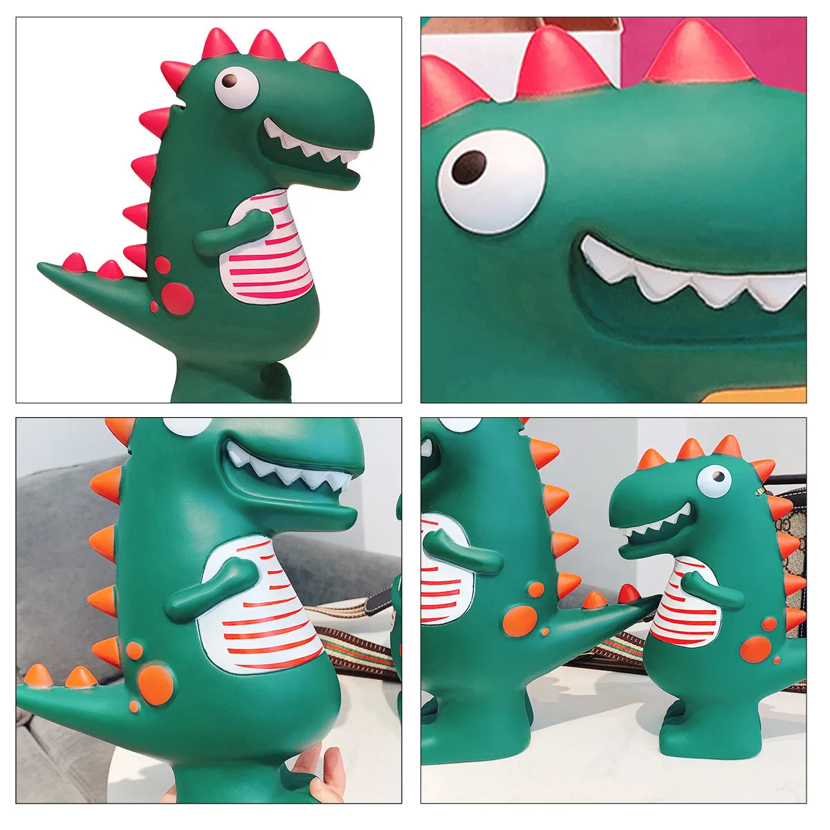 Cartoon Dinosaurs Piggy Bank Vinyl Dinosaur-Shaped Coin Bank Desktop Coins Container Kids Money Jar Lovely Coin Storage
Cartoon Dinosaurs Piggy Bank Vinyl Dinosaur-Shaped Coin Bank Desktop Coins Container Kids Money Jar Lovely Coin Storage