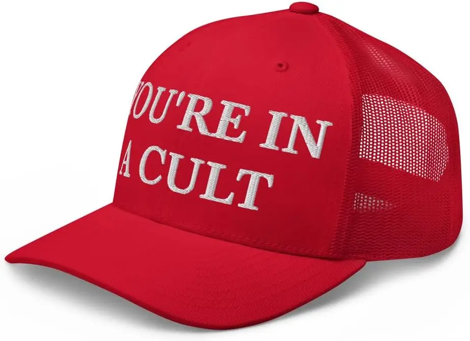You're in a Cult Hat Anti Trump Anti MAGA Вышитая регулируемая сетчатая кепка дальнобойщика унисекс
You're in a Cult Hat Anti Trump Anti MAGA Вышитая регулируемая сетчатая кепка дальнобойщика унисекс