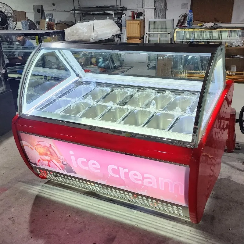 Professional 49 Inch Commercial Ice Cream Dipping Cabinet Display Case with Sliding Glass Door Air Cooling for Ice Cream Freezer
Professional 49 Inch Commercial Ice Cream Dipping Cabinet Display Case with Sliding Glass Door Air Cooling for Ice Cream Freezer