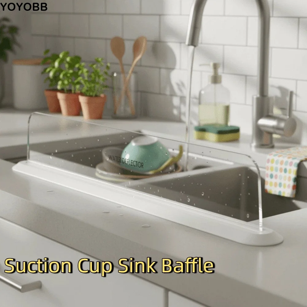 Anti-Splash Suction Cup Sink Baffle Transparent Extended Kitchen Water Baffle Removable Plastic Splash Guard Bathroom Sinks
Anti-Splash Suction Cup Sink Baffle Transparent Extended Kitchen Water Baffle Removable Plastic Splash Guard Bathroom Sinks