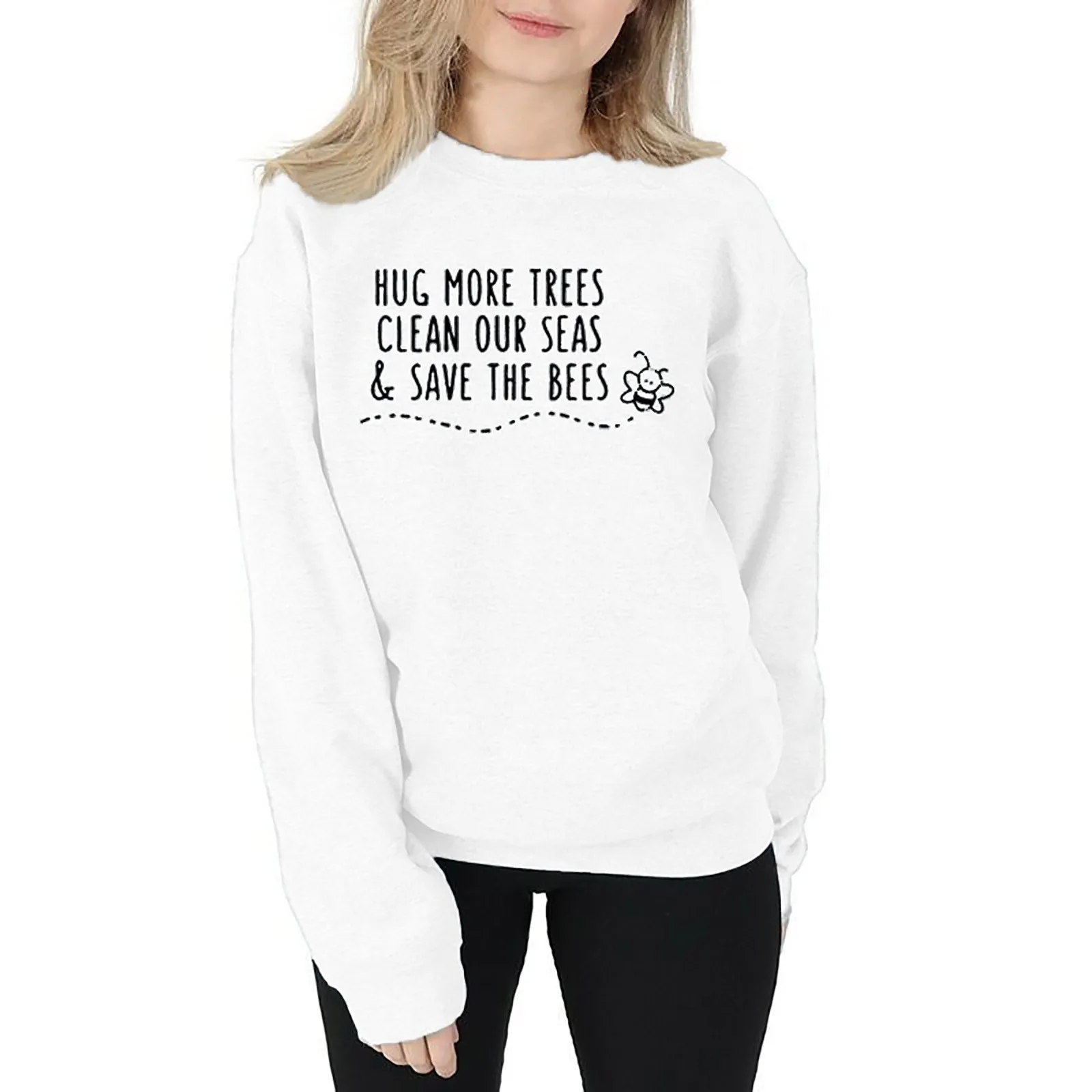 Plain Long Sleeve Shirt Women's Long Sleeve Casual Letter Print Round Neck Pullover Sweatshirt Tops Active Wear Women Set
Plain Long Sleeve Shirt Women's Long Sleeve Casual Letter Print Round Neck Pullover Sweatshirt Tops Active Wear Women Set