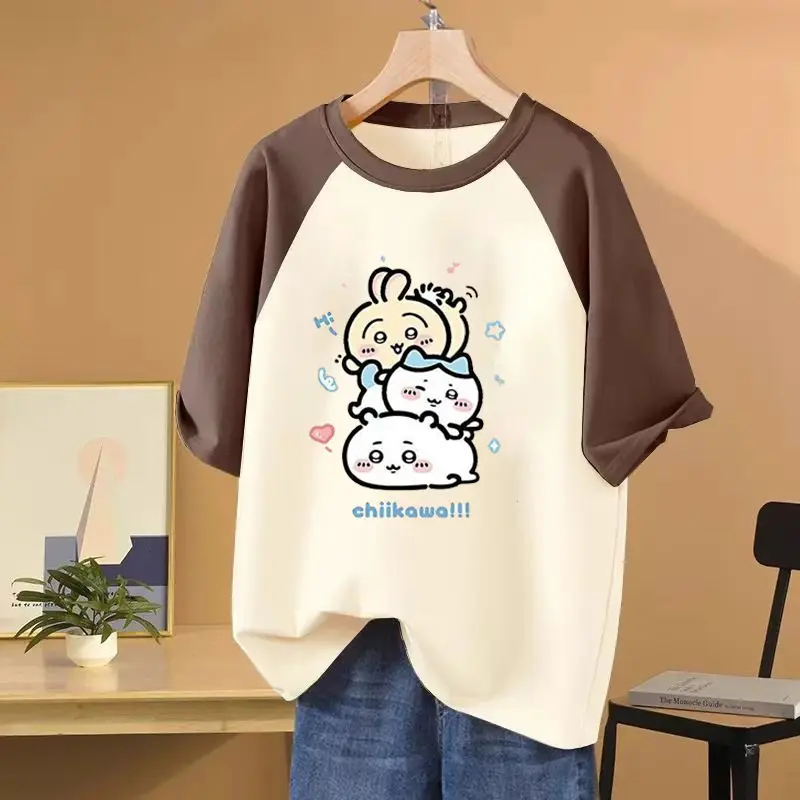 T-shirt Chiikawa Hachiware Peripheral Pure Cotton Cartoon Cute Easy T-shirt Delicate Printing Round Neck Short Sleeve New
T-shirt Chiikawa Hachiware Peripheral Pure Cotton Cartoon Cute Easy T-shirt Delicate Printing Round Neck Short Sleeve New