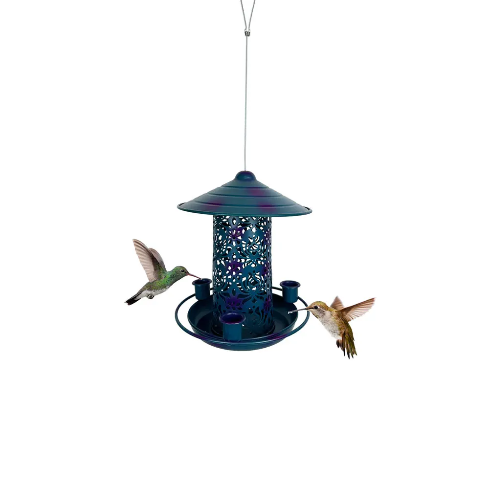Outdoor Bird Feeder Hanging Metal Small Birds Blue Holder for Garden Yard Decorative Canary Parrot Lark Food Container
Outdoor Bird Feeder Hanging Metal Small Birds Blue Holder for Garden Yard Decorative Canary Parrot Lark Food Container