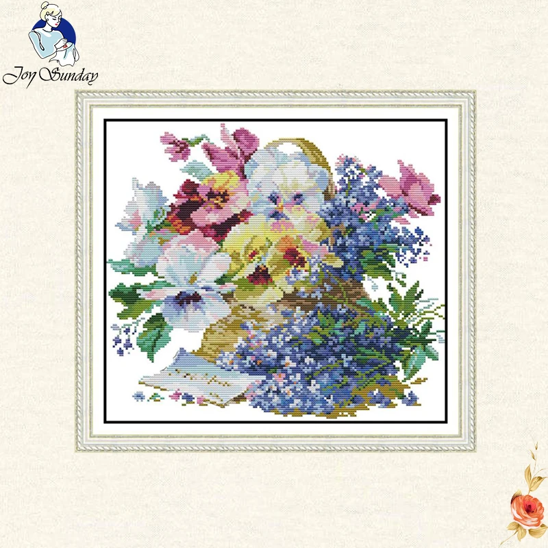 Joy Sunday Oil painting flowers Cross Stitch Kits 14CT Canvas Counted Chinese Cross-stitch Home Decoration Send Accessory Tools
Joy Sunday Oil painting flowers Cross Stitch Kits 14CT Canvas Counted Chinese Cross-stitch Home Decoration Send Accessory Tools