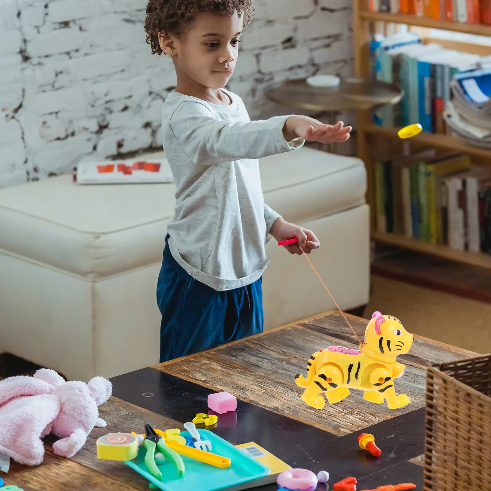 Electric Walking Tiger Plaything with Music Sound Projection and Luminous Effects for Kids Birthday Gift Interactive Children
Electric Walking Tiger Plaything with Music Sound Projection and Luminous Effects for Kids Birthday Gift Interactive Children