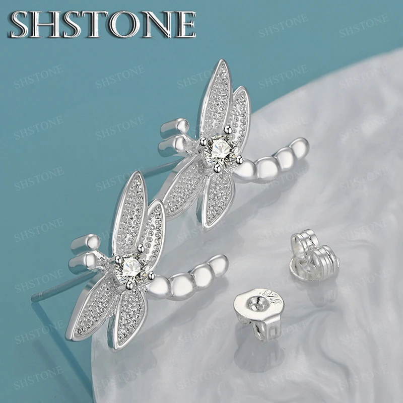 Noble Luxury Zircon Jewelry 925 Sterling Silver Dragonfly Stud Earrings Men Women Fashion Party High-Quality Wedding Accessories
Noble Luxury Zircon Jewelry 925 Sterling Silver Dragonfly Stud Earrings Men Women Fashion Party High-Quality Wedding Accessories