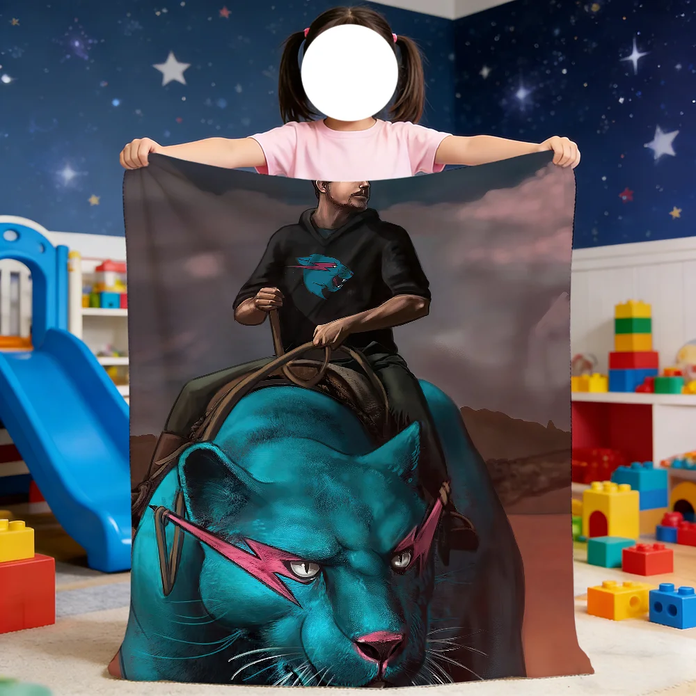 Logo Blanket For Soft Throw Blanket M-MrB-BBeast-ES for Picnic Video Bed Sofa Home Bedroom Blogger Cozy Warm Comfortable
Logo Blanket For Soft Throw Blanket M-MrB-BBeast-ES for Picnic Video Bed Sofa Home Bedroom Blogger Cozy Warm Comfortable