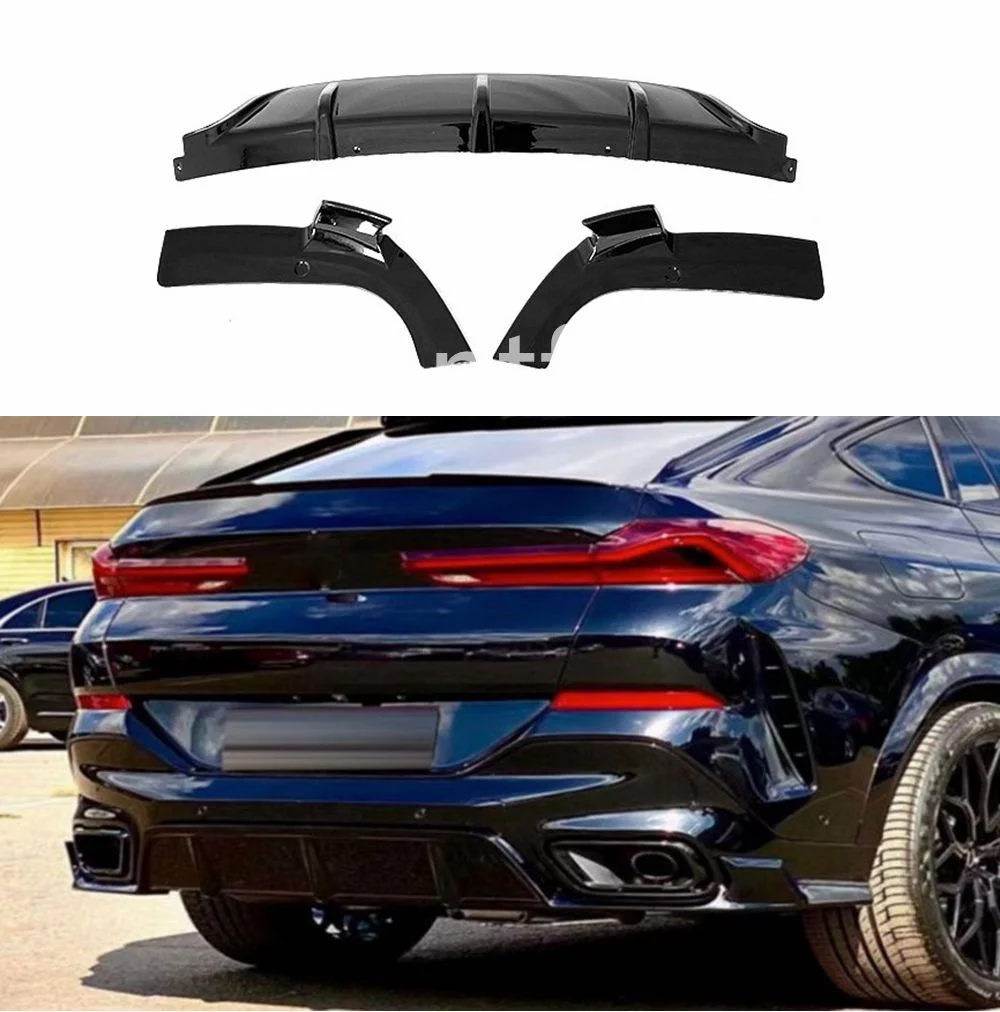 Rear Bumper Diffuser Lip For BMW X6 G06 2019-2021 Carbon Fiber Look Replacement Lower Boot Exhaust Guard Splitter Spoiler Plate
Rear Bumper Diffuser Lip For BMW X6 G06 2019-2021 Carbon Fiber Look Replacement Lower Boot Exhaust Guard Splitter Spoiler Plate