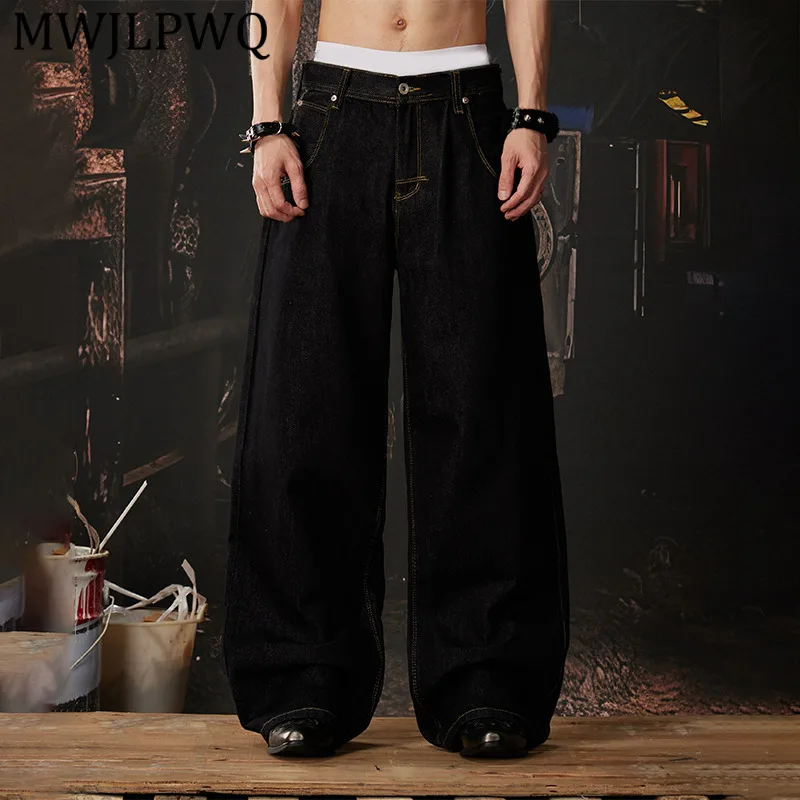 MWJLPWQ Men's Embroidered Deconstructed Belt Jeans Streetwear Three-Dimensional Cut Loose Straight-Leg Pants Spring Autumn 14915
MWJLPWQ Men's Embroidered Deconstructed Belt Jeans Streetwear Three-Dimensional Cut Loose Straight-Leg Pants Spring Autumn 14915