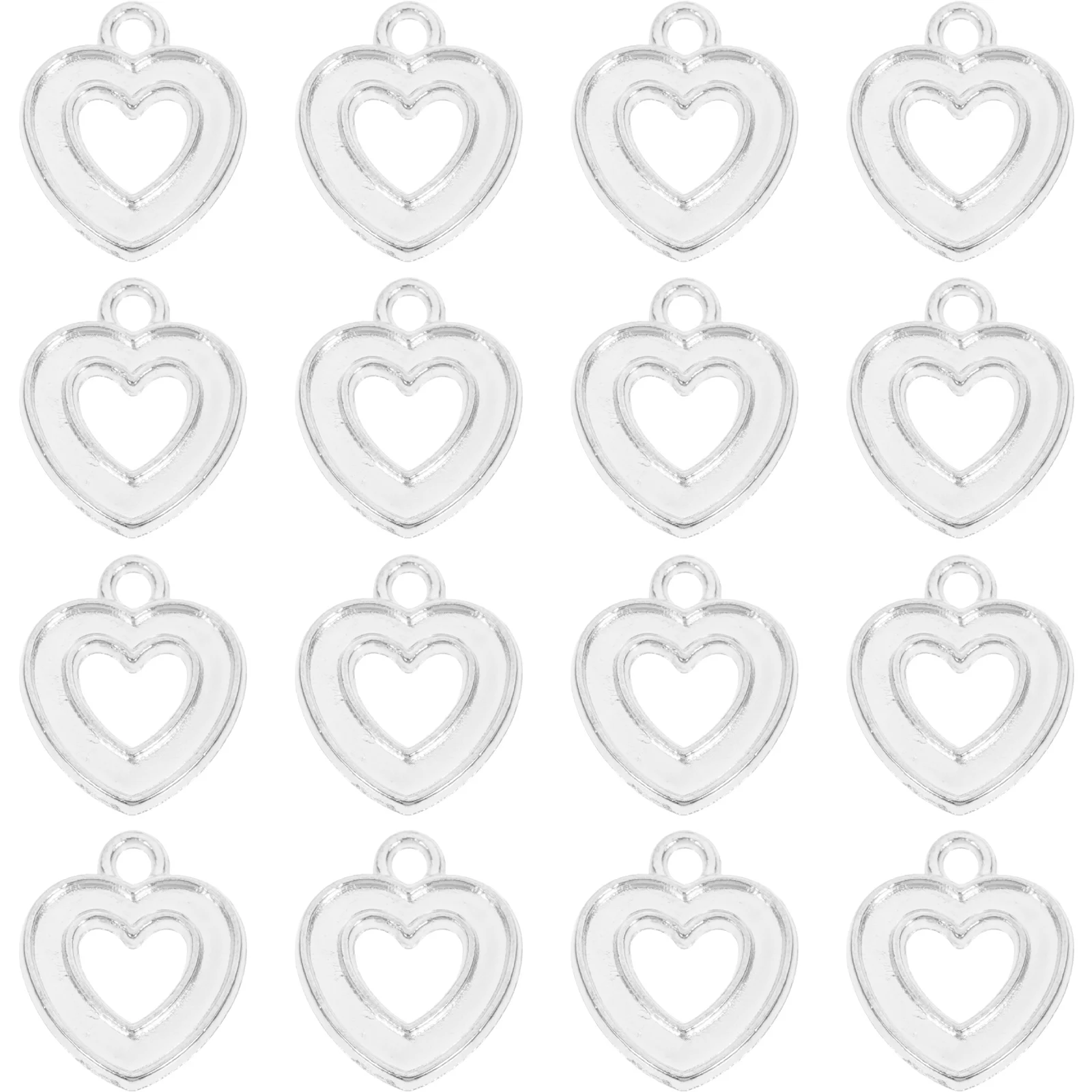 100pcs Heart Shaped Pendant Accessories Silver Color Jewelry Making Charms Diy Hollow Love Heart Charm For Necklace Bracelet
100pcs Heart Shaped Pendant Accessories Silver Color Jewelry Making Charms Diy Hollow Love Heart Charm For Necklace Bracelet