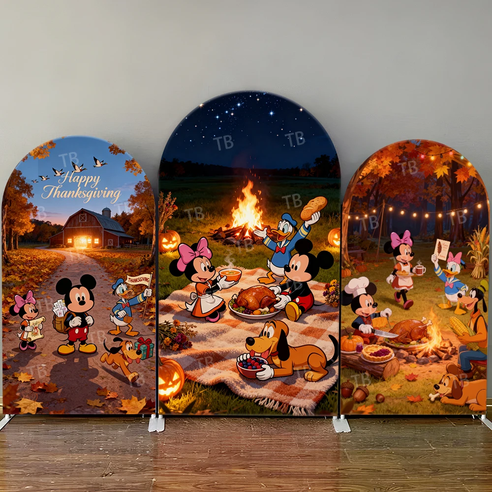 Disney Mickey Thanksgiving Picnic Arch Backdrop Cover Warm Scene For Kids Birthday Party Cute Cartoon Photo Booth Decor Prop
Disney Mickey Thanksgiving Picnic Arch Backdrop Cover Warm Scene For Kids Birthday Party Cute Cartoon Photo Booth Decor Prop