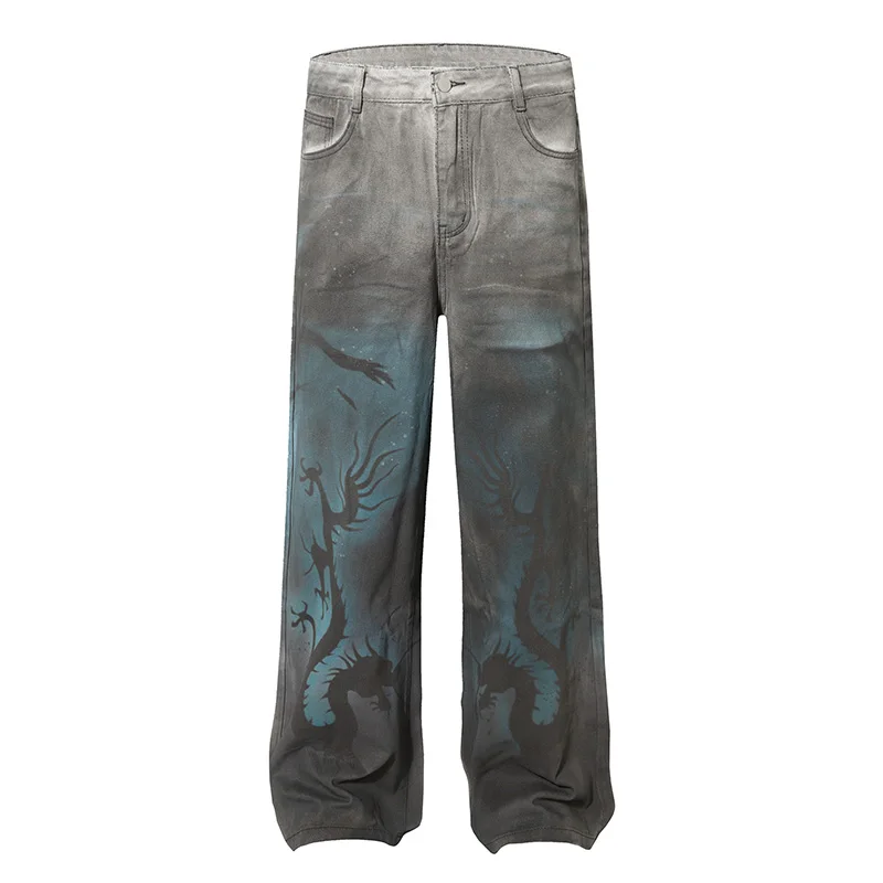 Tie Dye Printed Graffiti Jeans Pants Hip Hop Streetwear Casual Denim Trousers For Male Straight
Tie Dye Printed Graffiti Jeans Pants Hip Hop Streetwear Casual Denim Trousers For Male Straight