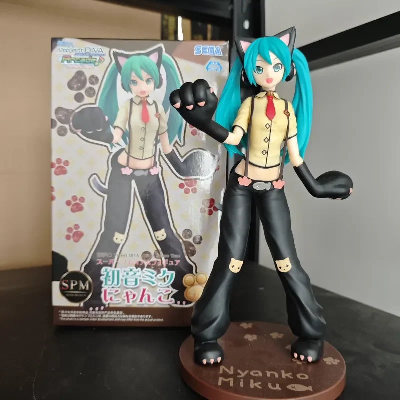Genuine Cat Miku Action Figure 23cm Cute Miku Anime Figure High Quality Collectible Statue Gifts For Fans, Desktop Ornament Toys
Genuine Cat Miku Action Figure 23cm Cute Miku Anime Figure High Quality Collectible Statue Gifts For Fans, Desktop Ornament Toys
