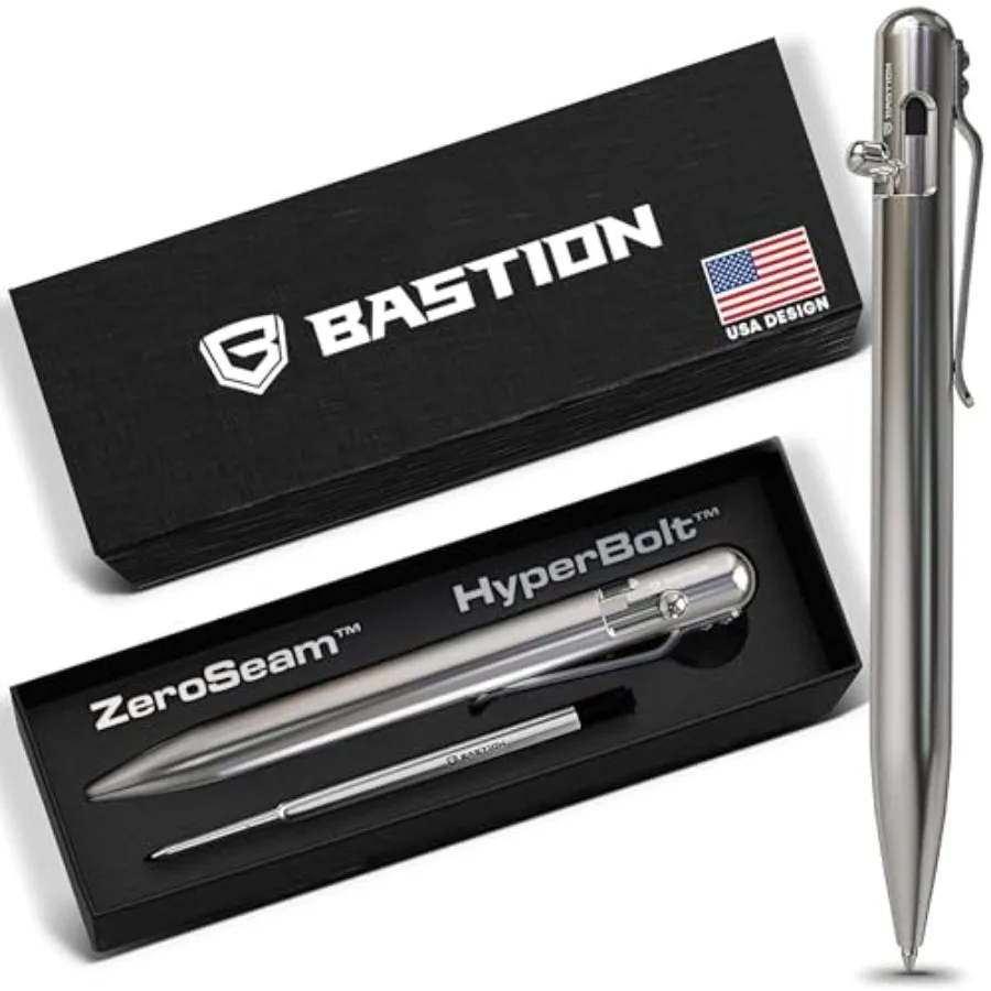 Bolt Action Pen - Silver - HyperBolt and ZeroSeam EDC Pen, Premium Metal Writing Pen, Smooth Ink, Durable Pocket Pen, Refillabl
Bolt Action Pen - Silver - HyperBolt and ZeroSeam EDC Pen, Premium Metal Writing Pen, Smooth Ink, Durable Pocket Pen, Refillabl