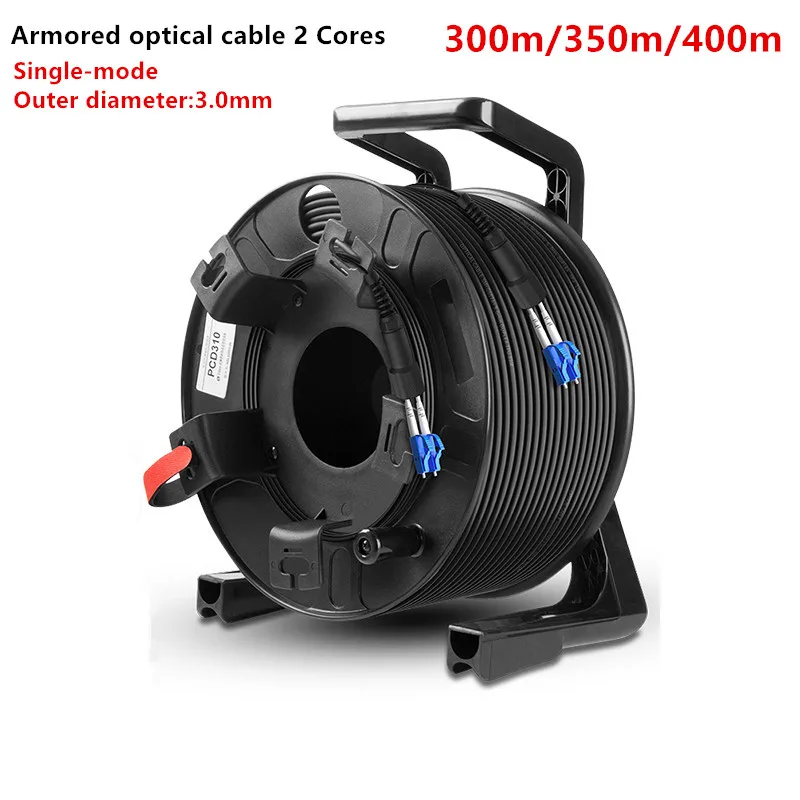 Outdoor fiber optic cable,TPU Armored Patch cord,Single mode 2 Cores, LC/SC with PCD310 Reel,With connector cover,450m,500m
Outdoor fiber optic cable,TPU Armored Patch cord,Single mode 2 Cores, LC/SC with PCD310 Reel,With connector cover,450m,500m