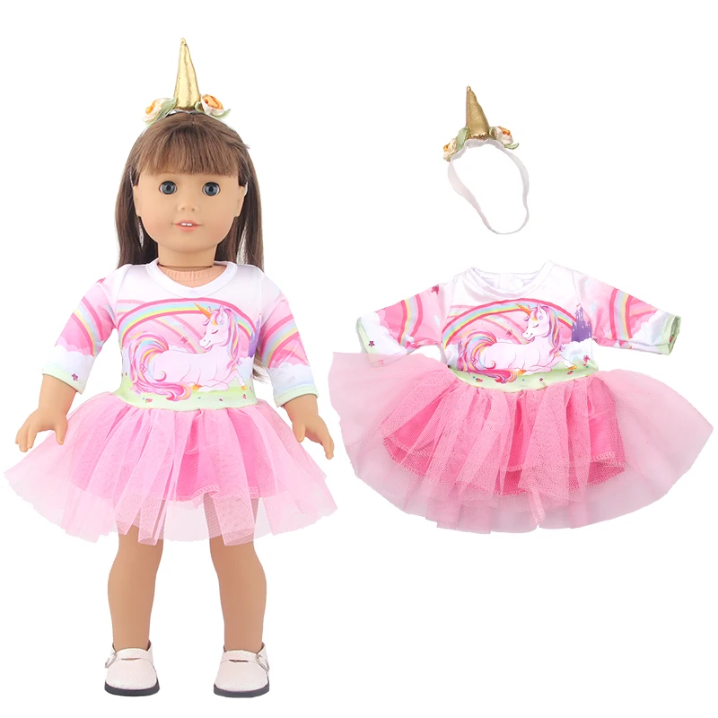 Anime Pink Unicorn Chiffon Dress 43cm Newborn Girl Doll Cute Dress Princess Dress 18 Inch Doll Cosplay DIY Accessory 
Anime Pink Unicorn Chiffon Dress 43cm Newborn Girl Doll Cute Dress Princess Dress 18 Inch Doll Cosplay DIY Accessory