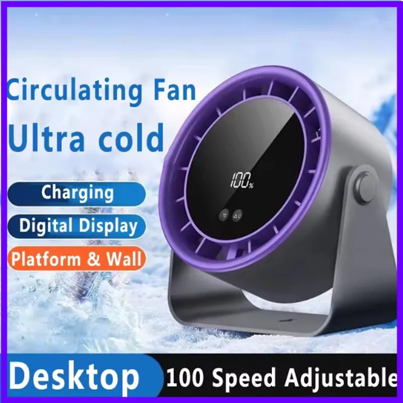 Mini Desktop Fan with Digital Display Adjustable 100 Speed Circulating Cold Fan Silent Portable Fans
Mini Desktop Fan with Digital Display Adjustable 100 Speed Circulating Cold Fan Silent Portable Fans