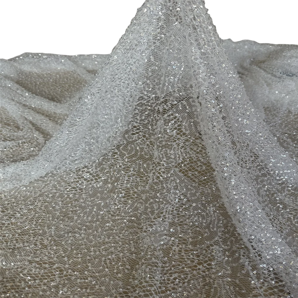 High Quality African Nigerian Tulle Lace Fabric With Sequins Embroidery Sewing L-1407595 Dresses Beads
High Quality African Nigerian Tulle Lace Fabric With Sequins Embroidery Sewing L-1407595 Dresses Beads