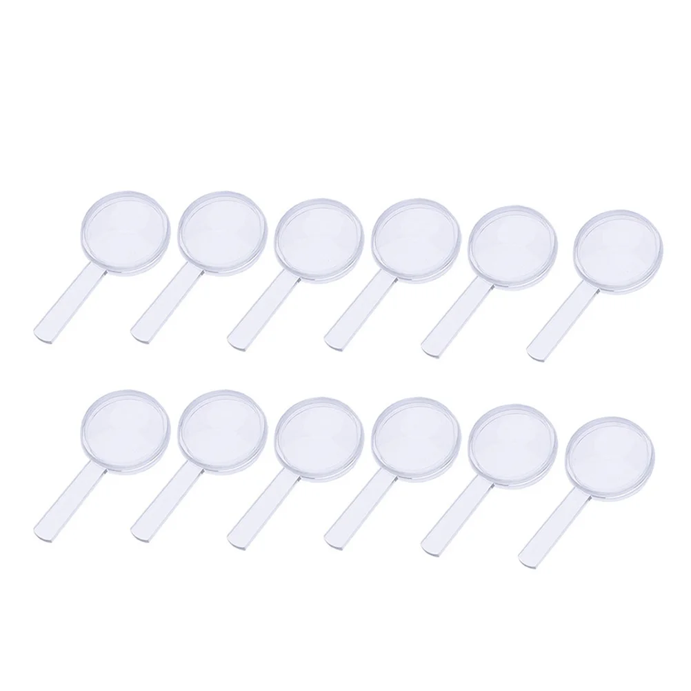 12pcs 5X Plastic Magnifying Glasses Handheld Mini Magnifying Glass Portable Small Magnifiers for Kids
12pcs 5X Plastic Magnifying Glasses Handheld Mini Magnifying Glass Portable Small Magnifiers for Kids