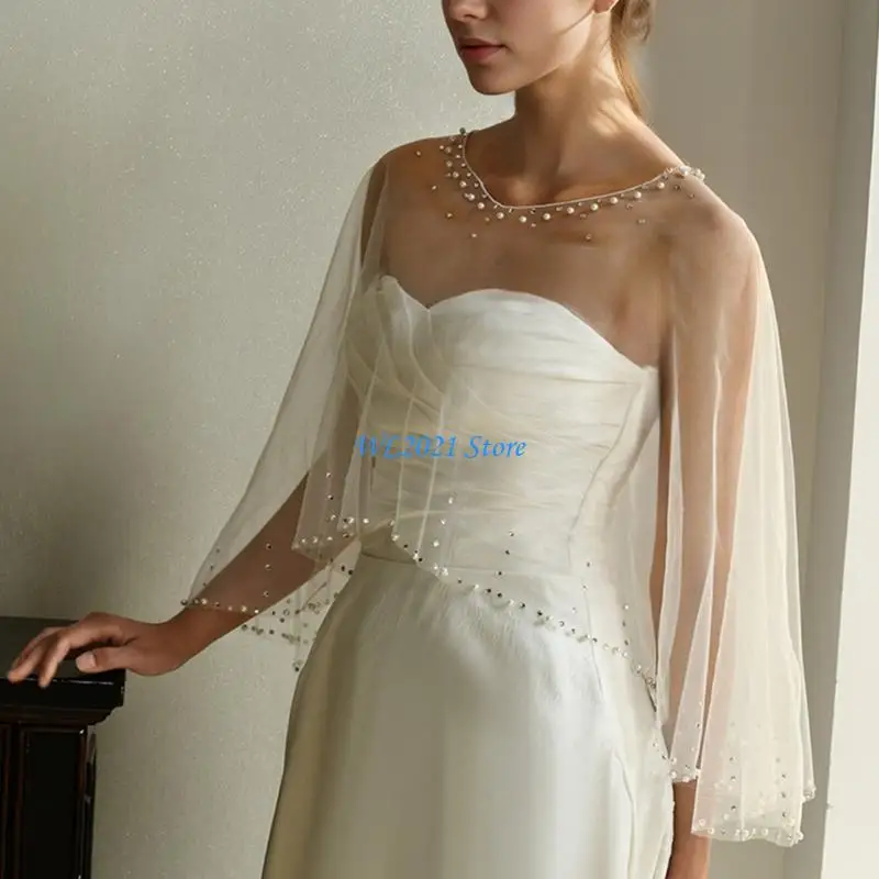 G5GC Elegant Rhinestones Mesh Shawl Seethrough Shoulder Wrap for Special Occasion
G5GC Elegant Rhinestones Mesh Shawl Seethrough Shoulder Wrap for Special Occasion