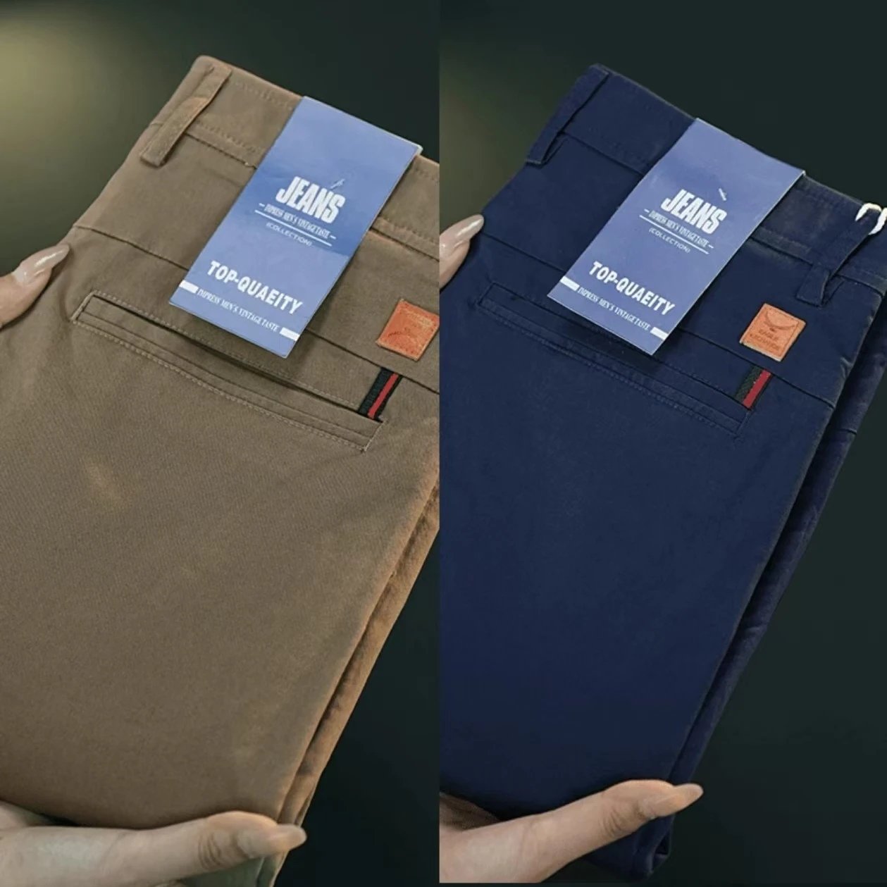 Мужские повседневные хлопковые брюки прямого кроя свободного покроя на резинке, длинные, модные, класса люкс, осенняя коллекция
Мужские повседневные хлопковые брюки прямого кроя свободного покроя на резинке, длинные, модные, класса люкс, осенняя коллекция