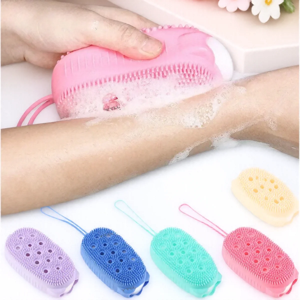 JJYY силиконовый скраб для тела, отшелушивающая губка для ванны, щетка для душа, очищающее средство для ухода за кожей, средство для удаления омертвевшей кожи 
JJYY силиконовый скраб для тела, отшелушивающая губка для ванны, щетка для душа, очищающее средство для ухода за кожей, средство для удаления омертвевшей кожи