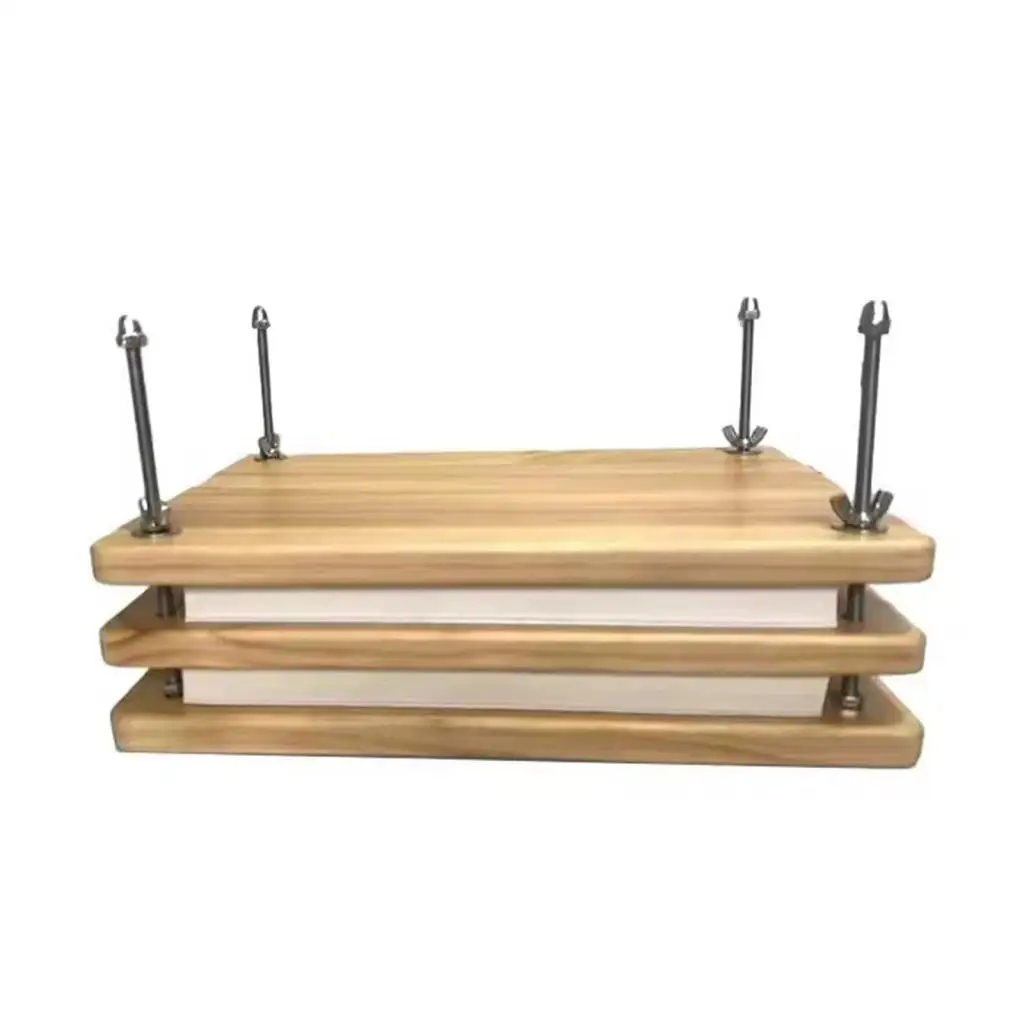 Binding Press Manual Sturdy Portable Wooden Book Press for Office DIY Bookbinding Ticket Marking Scrapbooking Greeting Cards
Binding Press Manual Sturdy Portable Wooden Book Press for Office DIY Bookbinding Ticket Marking Scrapbooking Greeting Cards