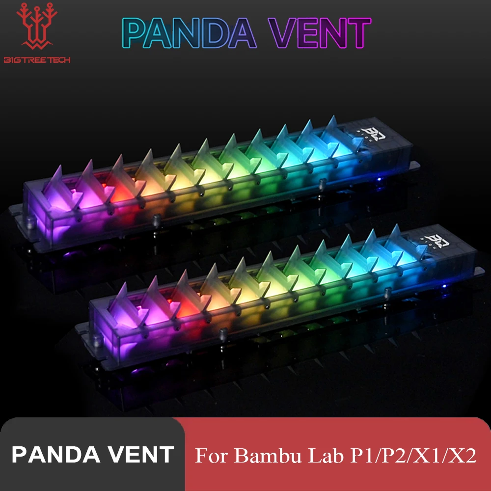 BIGTREETECH Panda Vent Automatic Air Valve Control Anti-Clogging RGB Status Light Plug&Play For Bambu Lab P1/P2/X1/X2 3D Printer
BIGTREETECH Panda Vent Automatic Air Valve Control Anti-Clogging RGB Status Light Plug&Play For Bambu Lab P1/P2/X1/X2 3D Printer