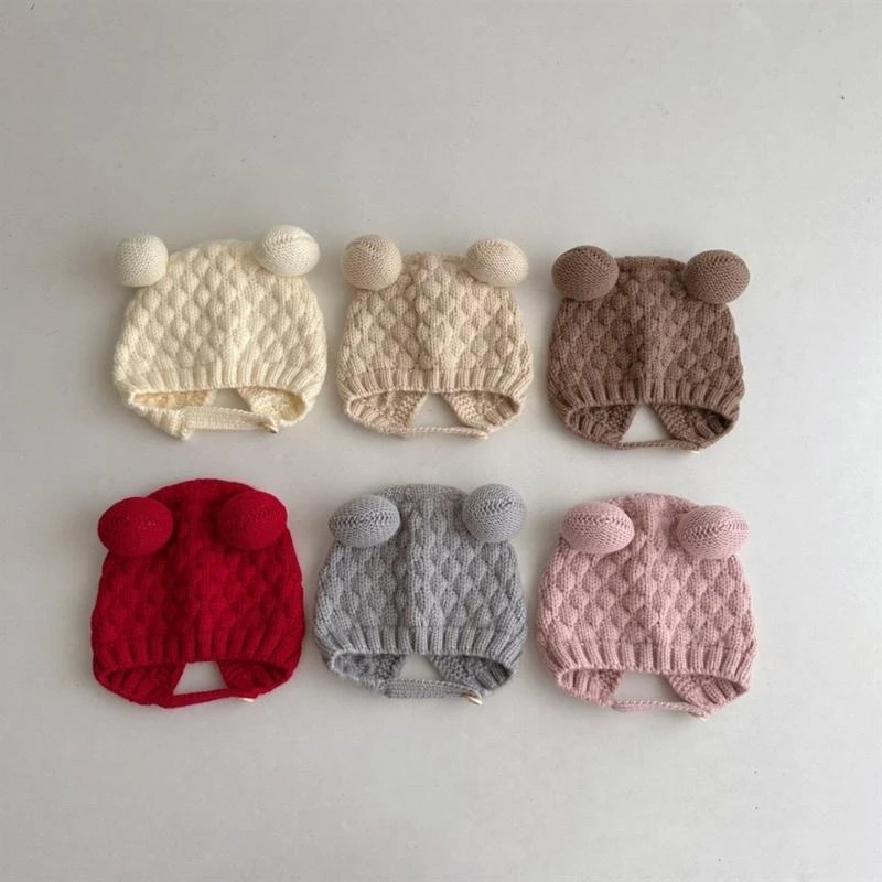 M76C Удобные вязаные шапки для новорожденных, детская шапка-ушанка с помпонами, модная вязаная шапка для младенцев
M76C Удобные вязаные шапки для новорожденных, детская шапка-ушанка с помпонами, модная вязаная шапка для младенцев