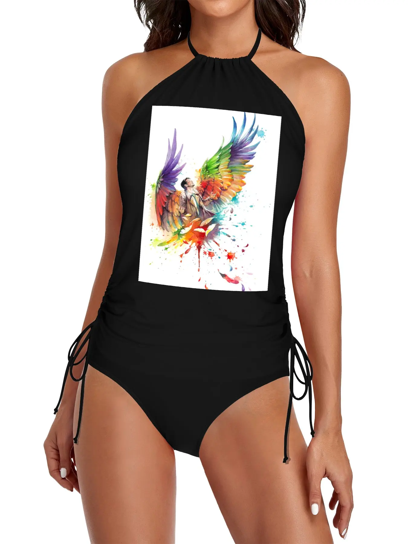Rainbow Castiel Split Swimsuit Set Beach outfit Summer women's clothing bikini swimwear 2025
Rainbow Castiel Split Swimsuit Set Beach outfit Summer women's clothing bikini swimwear 2025